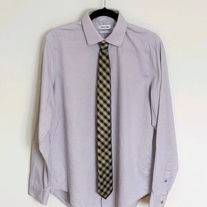 Calvin Klein Dress Shirt Size 16, 34/35 Slim Fit